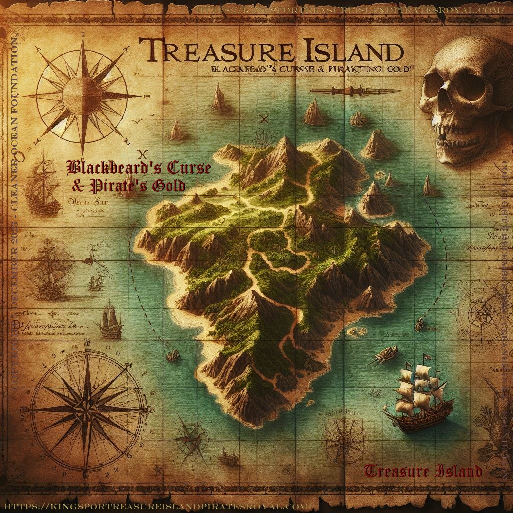 Treasure Island - Sunlight filters weakly through the murky Caribbean water, illuminating a ghostly cityscape. Coral grows haphazardly on the brickwork of sunken buildings. Schools of brightly colored fish dart through what were once doorways and windows. The scene is both beautiful and eerie, a silent testament to a lost world.