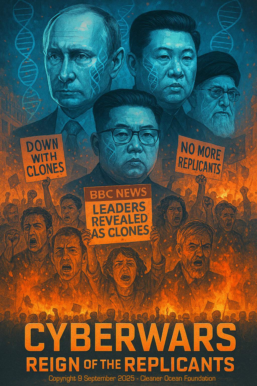 CyberWars Reign of the Replicants, Xi Jinping, Kim Jong Un and Vladimir Putin's plan to live forever to perpetuate communisim and world domination ambitions