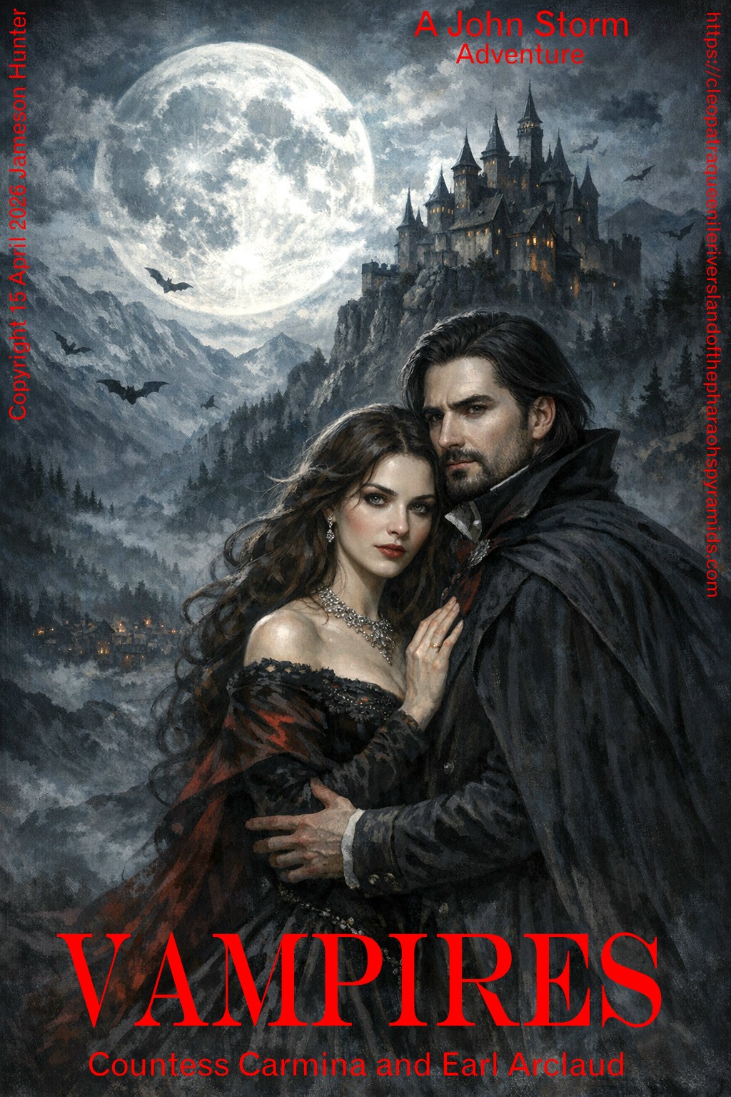 The Countess Carmina and Earl Armand Arclaud are devoted to each other, till death they do part. Unfortunately, the Earl's ancestor, Count Dracula has set in motion their early demise, to join the Prince of Darkness, as the undead who prey on living humans, for their blood.